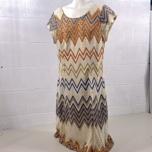 Sharagano medium size dress multi colouredโโโโโโโโโโโโโโโโโ
